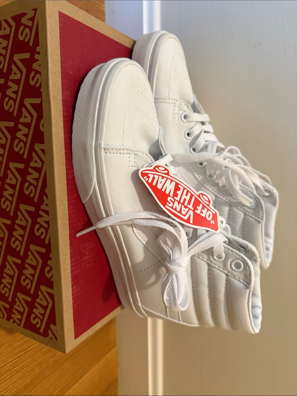 Vans White High-Top Sneakers - Picture 1 of 6